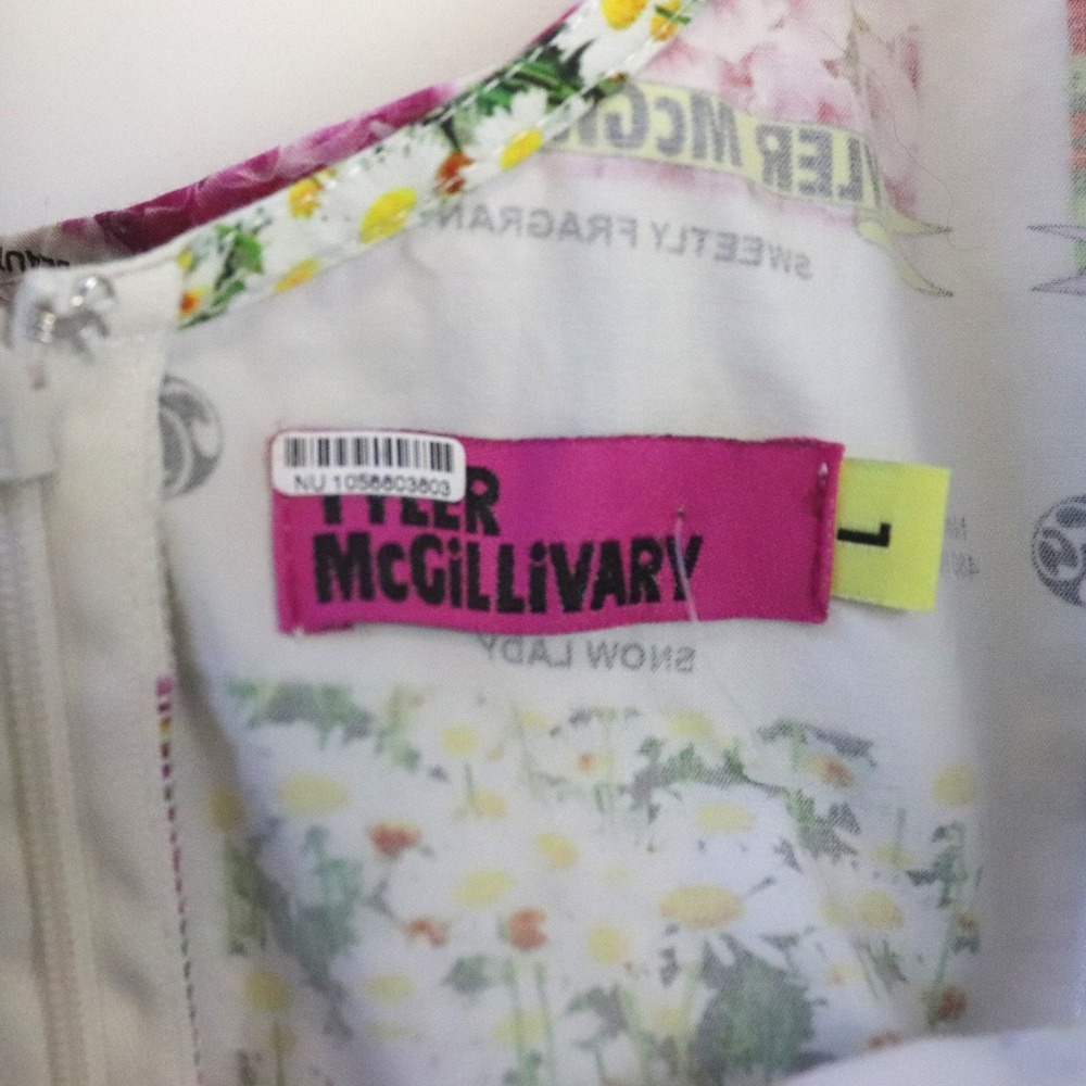 Tyler McGillivary Anthropologie‎ Seed Packet Mini Dress Large - Picture 8 of 10